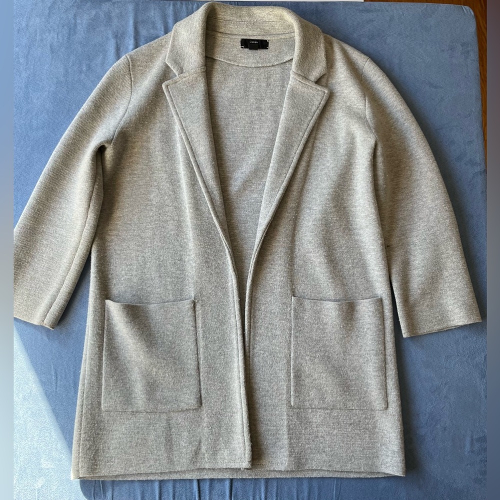 J. Crew open front sweater knit Sophie blazer